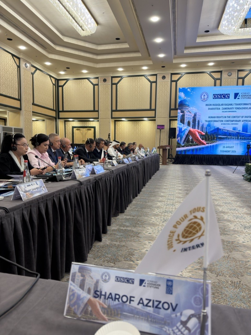 JPTi working table during the conference